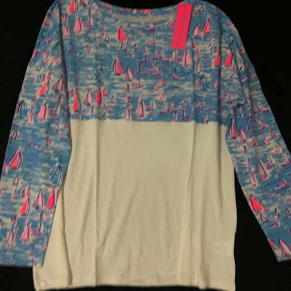 LILLY PULITZER XLARGE BOATYLICIOUS FINN TOP NWT - Picture 8 of 12